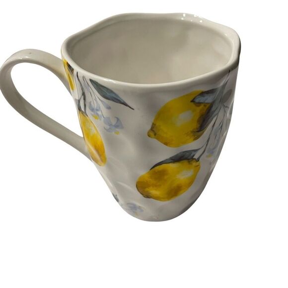 Four Piece Lemon patten Coffee/Tea pot with lid, sugar holder, creamer & platter - Picture 3 of 7